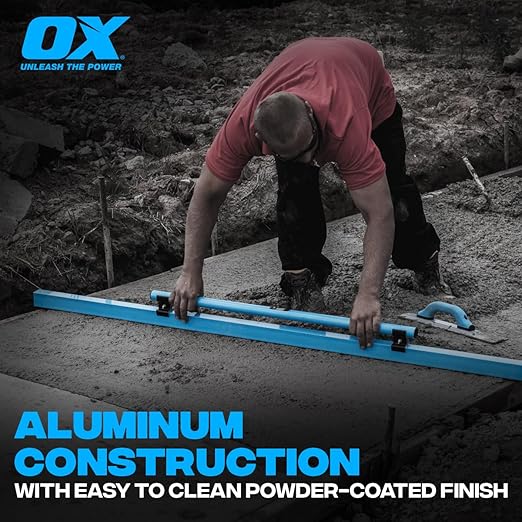 OX Tools Bundle of 3 Concrete Screeds 4' & 6' & 8' Screed | 48" Screed & 72" Screed & 96" Screed