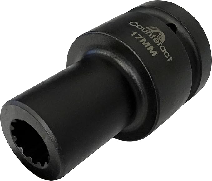 Counteract Socket Pro ??6 Way Socket 5pc Set - 17mm, 27mm, 30mm, 33mm, 35mm - 1" Drive