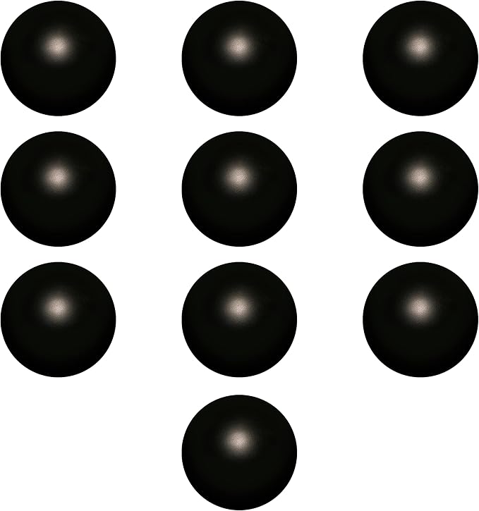 Squeeze Balls for Adults Set of 10, Bulk Pack - Relief, Perfect for Your Desk, Office or Home - Black