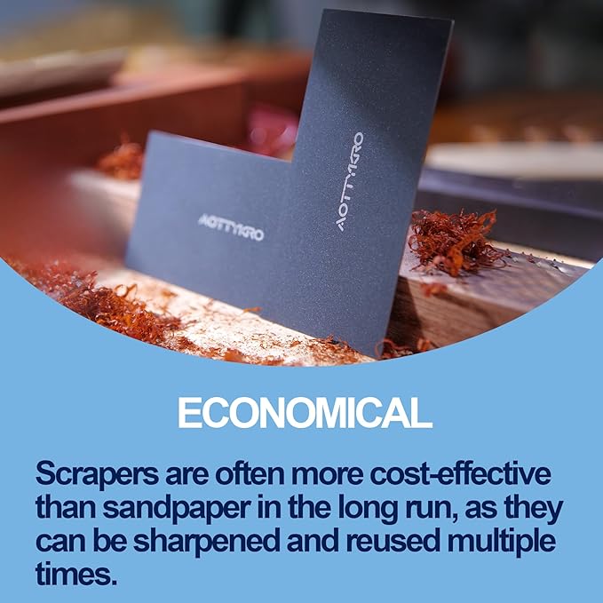 New Cabinet Scraper Cards with 2 shapes,Cabinet Scraper for multi-functional engraving,deburring,polishing,contour sanding,Card Scraper Tool for precision machining and confined spaces