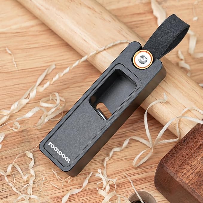 TOOLCOOL Carbide Insert Chamfer Plane Woodworking Edge Corner Plane Edge Trimmer Hand Plane for Chamfering Trimming Edges of Wood