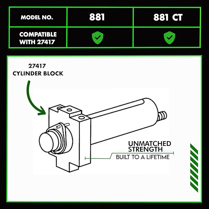 Staten Tools 27417 Cylinder Block for Greenlee 881 & 881CT Hydraulic Benders ??OEM Replacement, High-Strength Steel, Hydraulic Pressure Control