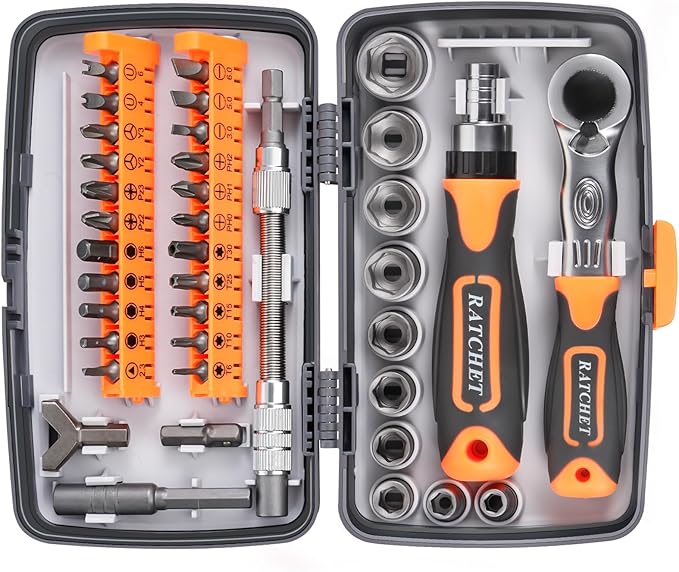Ratcheting Screwdriver Set: KeenWise 38-in-1 Ratchet Screwdriver Tools Versatile Magnetic Tools for Mechanics and DIY Enthusiasts (2880B)