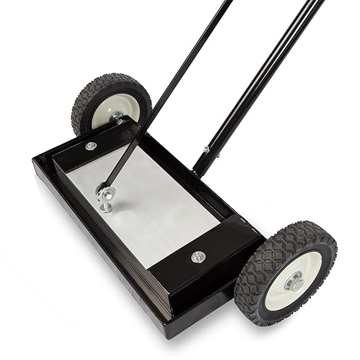 Master Magnetics Magnetic Floor Sweeper with Release - Heavy Duty Push-Type, 14" Sweeping Width, 1 Each, MFSM14RX
