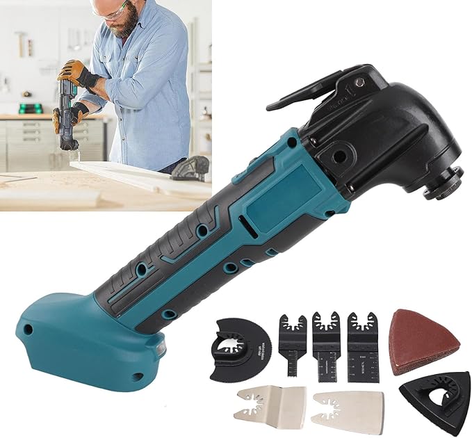 Cordless Oscillating Tool Kit, 6000??0000RPM Adjustable Swing Angle Oscillating Multitool Kit with 6 Variable Speed for BL1830 BL1840 BL1815 BL1815N