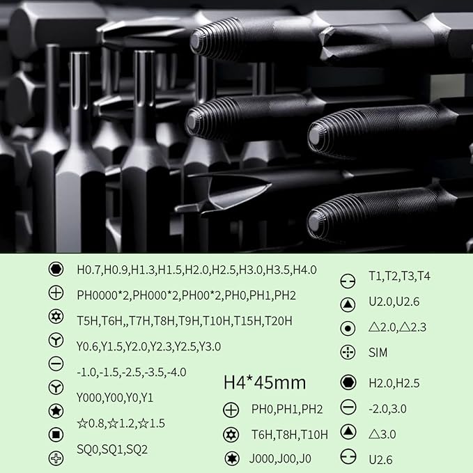 Electric Screwdriver Set, 78 in 1 Power Screwdriver, Precision Screwdriver Set, 5 Torque Modes with 72 Magnetic Precision Bits, Screwdriver it for Phone Camera Computer Watch Laptop Drones