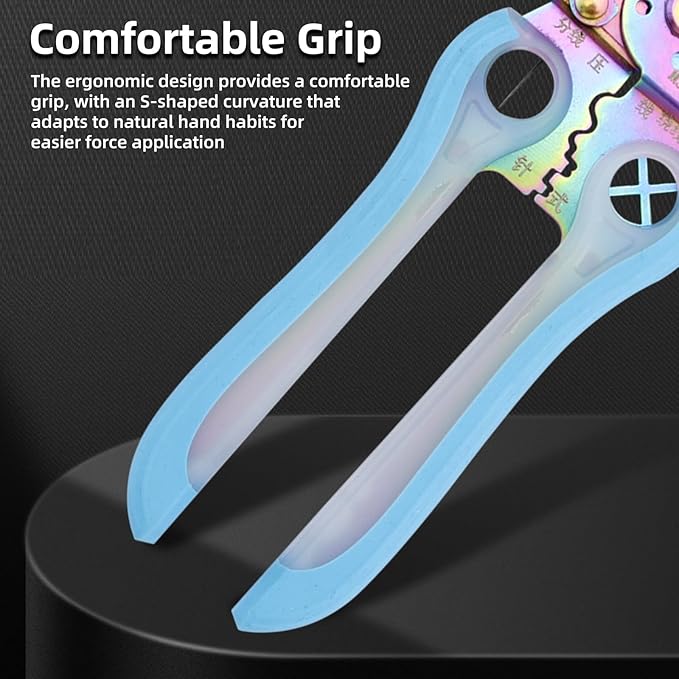BONNEAIDE Small Wire Stripper/Crimper/Cutter, Electrical Pliers, Cutting/Crimping/Stripping Multi Tool, Electricians Tools
