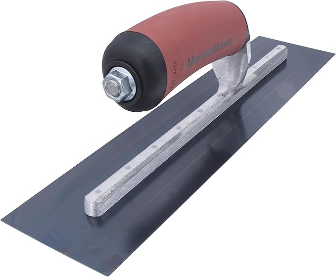 MARSHALLTOWN Blue Steel Finishing Trowel, 3 x 14 Inch Concrete, Masonry and Drywall Finishing Tool, Made in the USA, MXS56BD