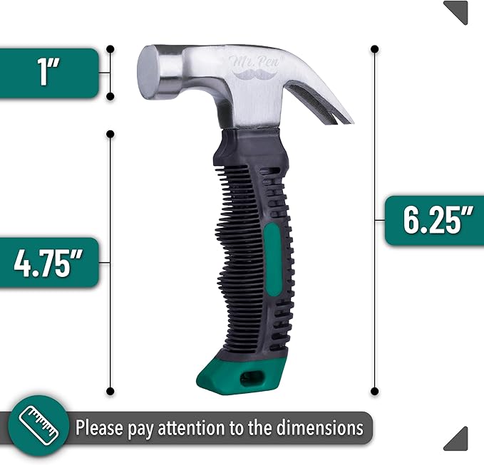 Mr. Pen- Nail Hammer, 8oz, Small Hammer for Women, Hammers Tools