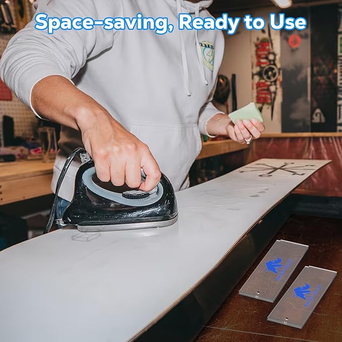Ski Snowboard Tuning and Waxing Kit, 13/15 PCS Ski Wax Kit with 120V Waxing Iron, Snowboard Repair Kit Tuning Equipment with Universal Wax, Scraper, Ptex, Brush, Heavy Duty Carry Case