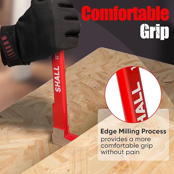 SHALL 3-Piece Nail Puller Tool Set, 12?쇺? 10?쇺? 8?쇺?- Heavy Duty & Mini Cats Paw Pry Bar, Utility Claw Bar, Wonder Bar, 40Cr Alloy Steel Crowbar Tool for Home Remolding & Woodworking