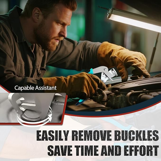 Car Clip Pliers and Disassembly Tools,Multi-Functional Panel Clip Removal Pliers for Car Interior Disassembly,Easily Remove Various Fasteners, Buckles, Plastic Clips, Rivets (2PC)