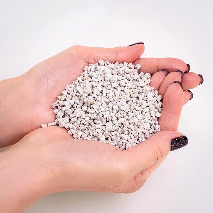 Gardenera Organic Perlite ??Medium/Fine Grade Horticultural Soil Amendment for Indoor & Outdoor Container Plants for Drainage Management and Enhanced Growth (3 Quart)