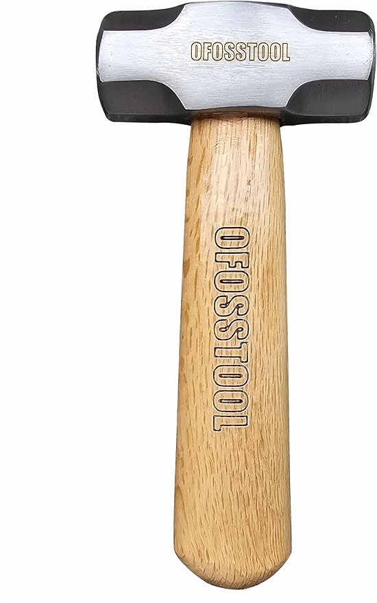 Sledge Hammer with Wood Handle and Alloy Steel Head, 20 OZ Mini Hammer for Woodworking & DIY
