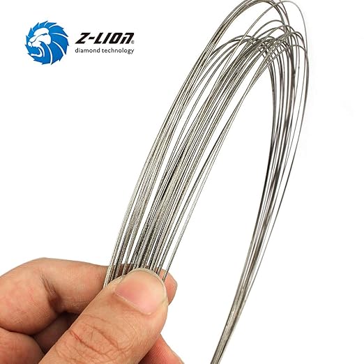 1mm Superfine Diamond Wire Electroplated Cutting Saw Blades for Jade Metal Marble Granite (2 Meters/Lot)