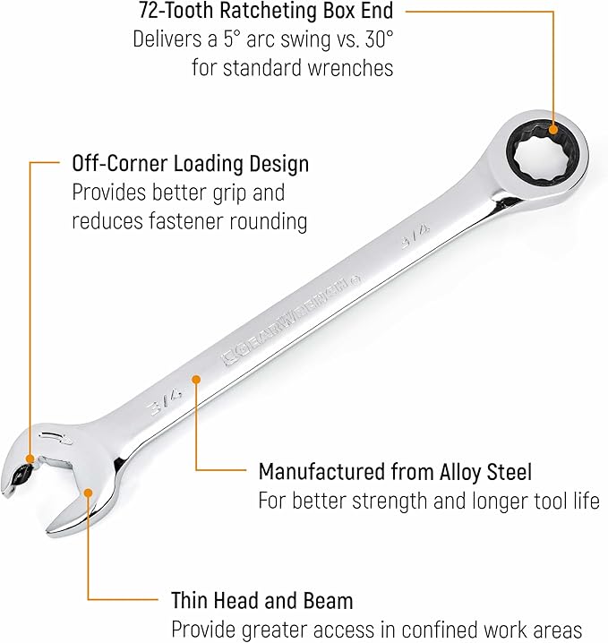 GEARWRENCH 20 Piece Ratcheting Combination Wrench | SAE & Metric | 35720A-02