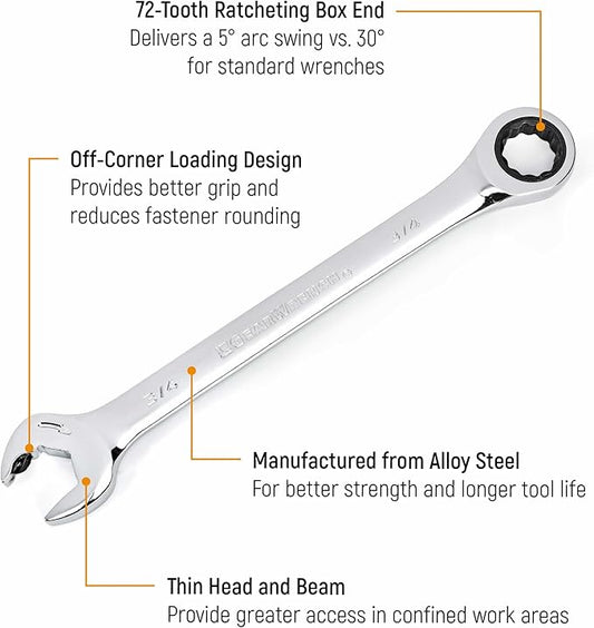 GEARWRENCH 20 Piece Ratcheting Combination Wrench | SAE & Metric | 35720A-02