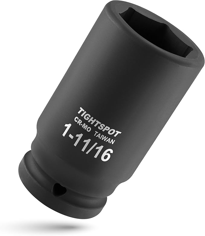 3/4" Drive 1-11/16 Inch SAE Deep Impact Socket Heavy Duty CR-MO Jumbo Socket 6 Point Automotive Truck and Heavy Equipment Repair