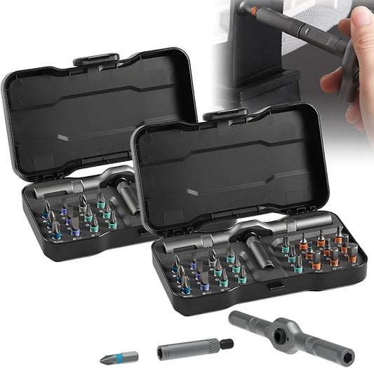 DIY Screwdriver 24 in 1, 2026 Upgrade 24 In 1 Multi Bit Magnetic Screwdriver Set Multifunctional Toolbox, 24 in 1 multifunctional household wrench screwdriver tool combination set (2, #A)