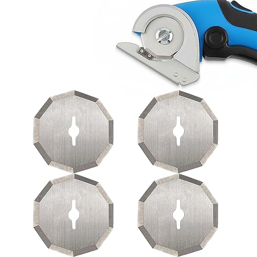 Replacement Rotary Blades Compatible with Worx WX2300 Zipsnip RC2600K,RC2601, RC2602, WX080L, WX082L Model Cutter Blade,New Life for The Dull 1-1/2" WA2300 4V ZipSnip Cordless Scissors (4)