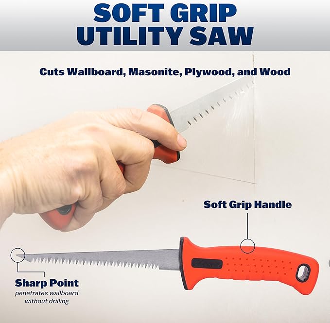 WAL-BOARD TOOLS Deluxe Drywall Finishing Tool Kit, Mud Pan, MultiTool, Taping Knife, Bucket Scoop, Saw, Mud Mixer, DTKFNSH2