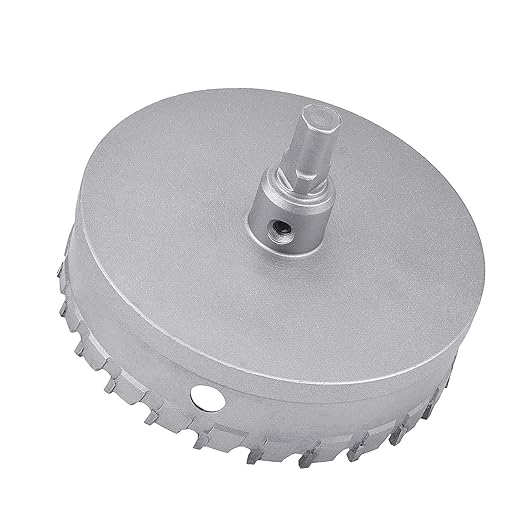 110mm (4-1/3 inch) Metal Steel Hole Saw with 2 Drill Bits, Hole Cutter for Thick Metal,Stainless Steel,Iron and Wood (110mm (4-1/3 inch))