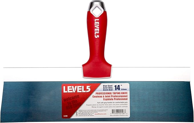 Taping Knife Set, Blue Steel - LEVEL5 | Pro-Grade | Sheetrock Gyprock Drywall Plasterboard | 5-605