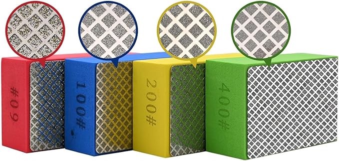 1pcs Diamond Hand Polishing Pads for Ceramic Tile Glass Grinding,Sanding Blocks Polishing 200#