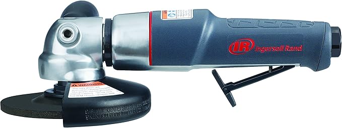 Ingersoll Rand 345MAX Air Angle Grinder/Cut-off Tool, 5" Wheel, 12,000 RPM, 0.88 HP, 5/8"-11 Thread, Rear Exhaust