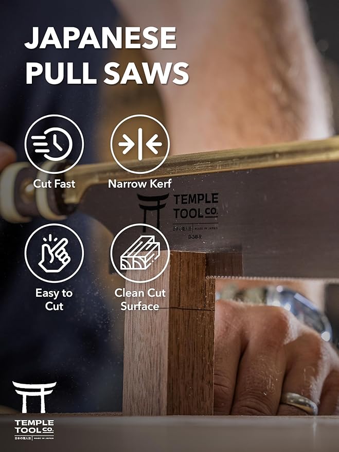 Co. Japanese Pull Saw - Rip-Cut 9.5 - Hand Saw for Dovetails, Tenons, Fine Joinery