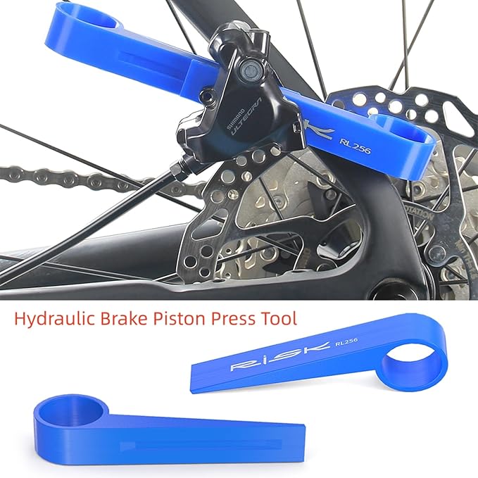 Bike Disc Brake Pad Spreader Tool, Hydraulic Brake Caliper Reset Press Crimping Stop Piston Compatible with Shimano and MTB Road Bikes