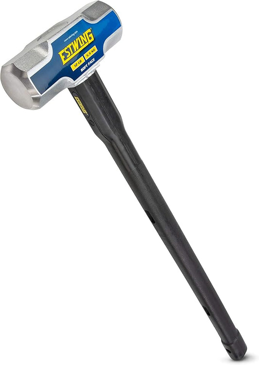 Estwing 12 lb Soft Face Sledge Hammer - 30" Indestructible Handle, Shock-Absorbing Grip, Overstrike Resistant