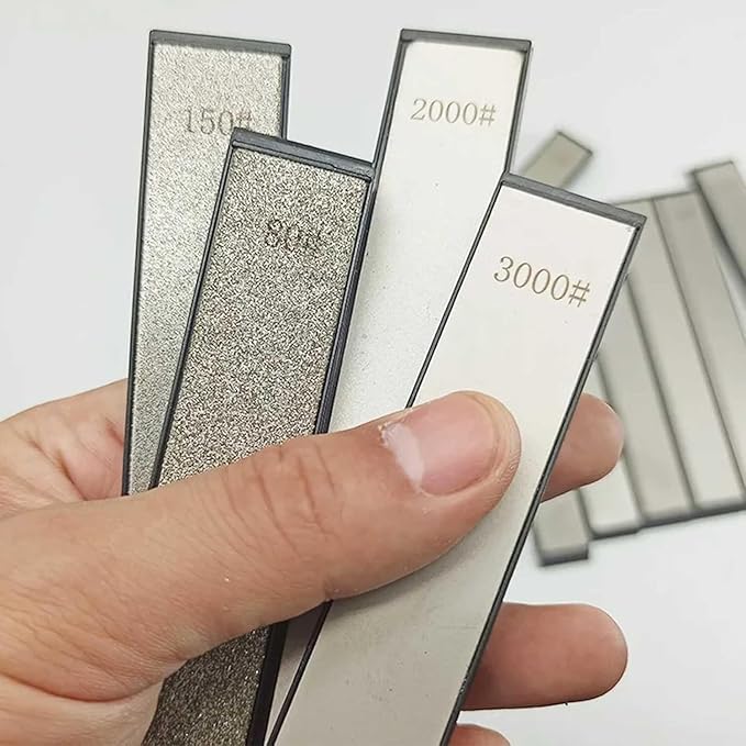 14 Pcs Diamond Sharpening Stones Set, diamond knife sharpening stones with a Non-Slip Base for Ruixin Sharpener
