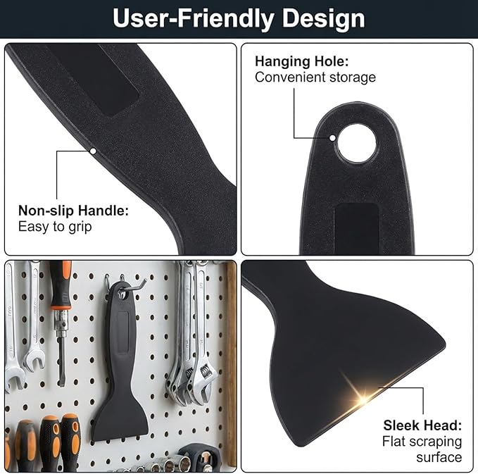 10 Pack Flexible Resin Scraper Plastic Spatula Paint Scrapers Air Bubble Remover Sticker Installation Tool for 3D Printing Resin Removal Wallpaper Decal Installation Spackling Patching