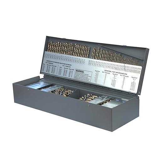 115-Piece Cobalt Drill Bit Set – Drill Bits for Metal, M35 Cobalt Metal Drill Bit Set, Split Point Cobalt Drill Bits, Heavy-Duty Drill Bits for Steel, Hard Metal, Cast Iron (Cobalt 115pcs)