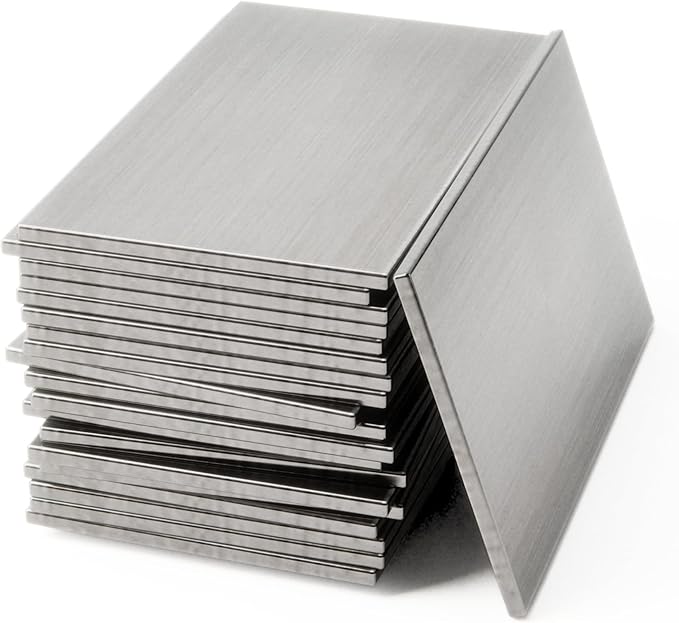 Welding Coupons 20 pack, 2 x 4 x 1/8" Mild Steel Welding Kit, Welding Practice for MIG TIG Gas Arc Stick and Wirefeed