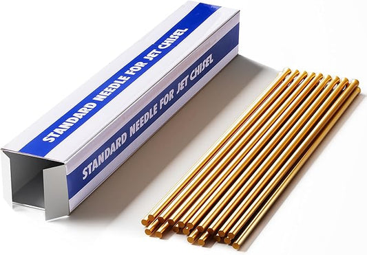 SWANSOFT Copper Descaling Needles for Needle Scaler, 3mm x 180mm, 19-Pack, for Paint Stripping and Surface Cleaning