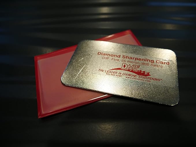 DMT (Diamond Machining Technology) D3C 3-inch Dia-Sharp Sharpener, Coarse, Credit Card Sized, One Size, (D3F)