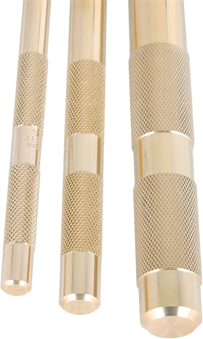labwork 61360 3PCS Brass Drift Punch Set for Precision Hole Punching