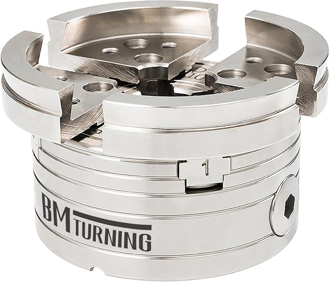 Large 90mm Dovetail Jaws for Woodturning Lathe Chucks, with smooth inside and outside for holding large workpieces, Compatible with Super NOVA 2, G3.