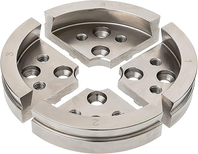 Large 90mm Dovetail Jaws for Woodturning Lathe Chucks, with smooth inside and outside for holding large workpieces, Compatible with Super NOVA 2, G3.