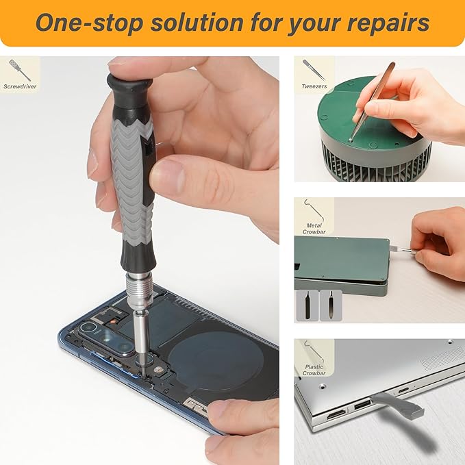 Precision Screwdriver Set, 126-in-1 Electronics Repair Tool Kit with CR-V Steel Bits, Magnetic Case, Flexible Shaft & Ergonomic Handle for Laptop, Phone, Watch, Game Console, Student & DIY Projects
