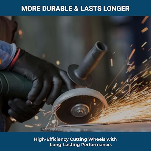 Benchmark Abrasives Grinder Cut Off Wheels 4 1/2 Inch Aluminum Oxide Thin Type 1 Angle Grinder Cutting Disc for Metal, Stainless Steel - with 7/8" Arbor Hole, Fast Grinder Cutting Wheel - 500 Count