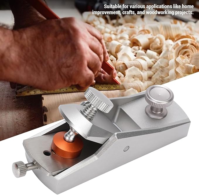 Mini Wood Planer Aluminum Block Plane, Small Hand Plane for Trimming Portable r Small Hand Planer Woodworking Planer Carpenter Flat Plane