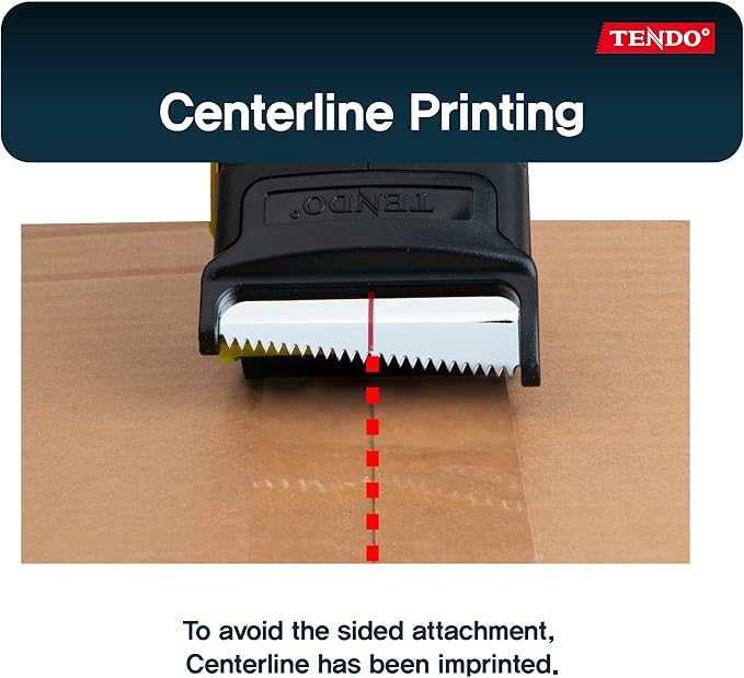 Heavy Duty Shipping Tape Dispenser: TENDO째 Essential Line ??Reusable, Replaceable, Eco-Friendly 2?쇺?Master Piece Dispenser with Patented 10째 Sloped Chromium Blades - P-1200 (3th Gen.)_Yellow