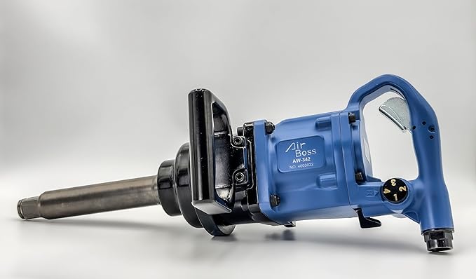 Airboss AW-342GL 1" US Germany Award Winning Premium Air Impact Wrench Heavy Duty 2730 ft-lb Nut Busting Torque 8 Inch Anvil 23 Pounds Award-Winning Design Lightweight High Performance