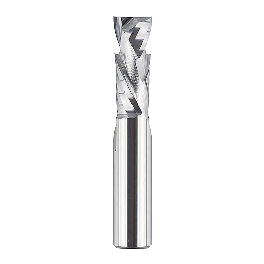 SpeTool Spiral Router Bits Up&Down Compression Bit 1/2 inch Cutting Diameter Long Solid Carbide CNC Bit for Woodworking Carving Engraving