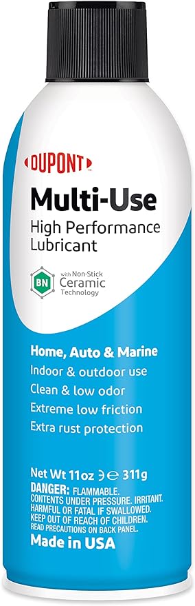 DuPont Multi-Use Lubricant Aerosol Spray with Corrosion Protection ??Long-Lasting Wet-Style Formula for General Purpose Applications, Highly Water Resistant, 11 oz Can