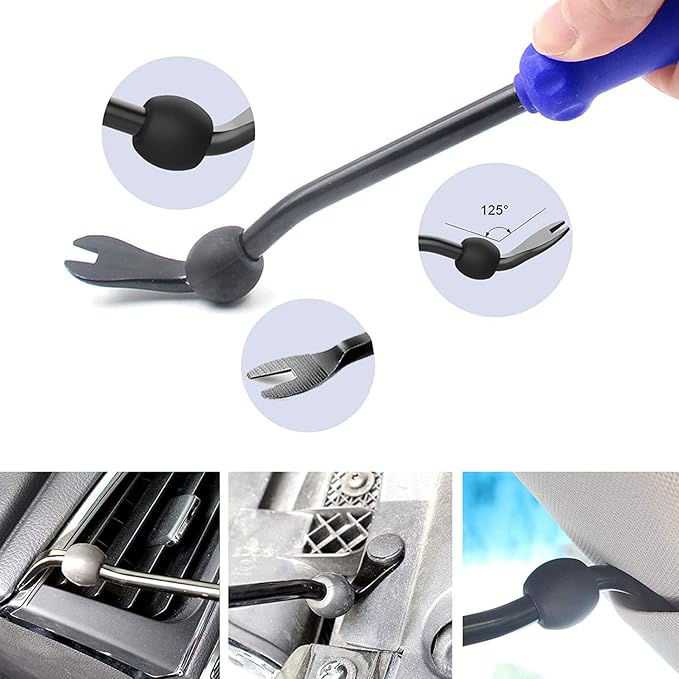 6 Pcs Auto Trim Removal Tool Kit, for No-Scratch Removal Tool Kit for Car Panel & Audio Dashboard Dismantle