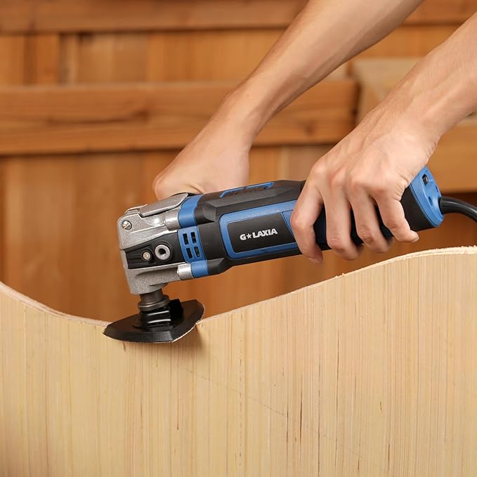 Oscillating Tool, 3.5A Oscillating Multi Tool with with Quick Clamp System Change, 4째 Oscillation Angle, 31 Piece Accessories Scraping, Grinding, Sanding, Cutting